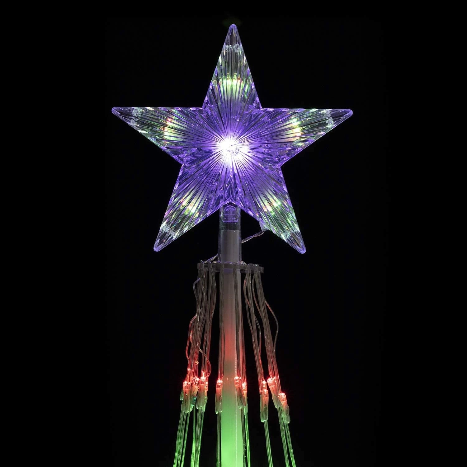 Pre-Lit Artificial Christmas Tree Sculpture With Multi-Colored LED Lights 9 Pre-Lit Artificial Christmas Tree Sculpture With Multi-Colored LED Lights - Image 9