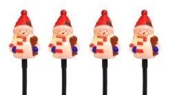 4Pc. Snowman Pathway Lights