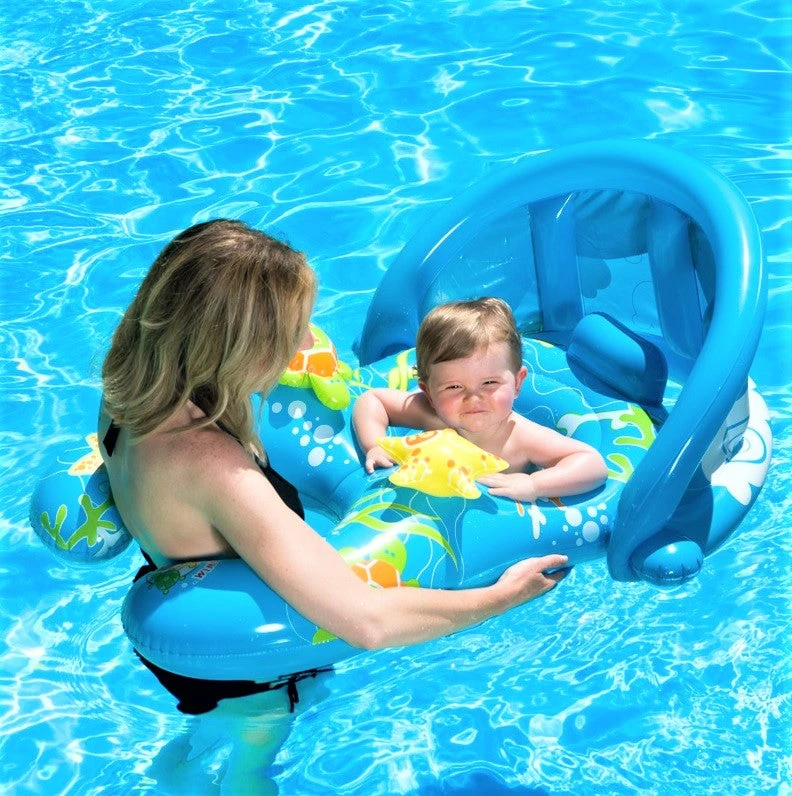 Mommy & Me Baby Rider Pool Float By Poolmaster 2 Mommy & Me Baby Rider Pool Float By Poolmaster - Image 2