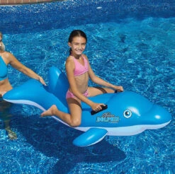 Blue Dolphin Ride-On By Swimline