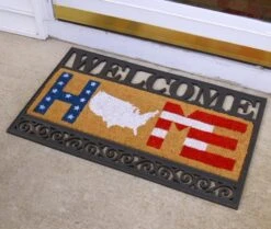 'Welcome' Kensington™ Evergreen Scroll Coir Sassafras Switch Mat Tray 7 'Welcome' Kensington™ Evergreen Scroll Coir Sassafras Switch Mat Tray -Courtyard Home Furnishings Store 9962f84377de8f65c58eeda55cc20da9