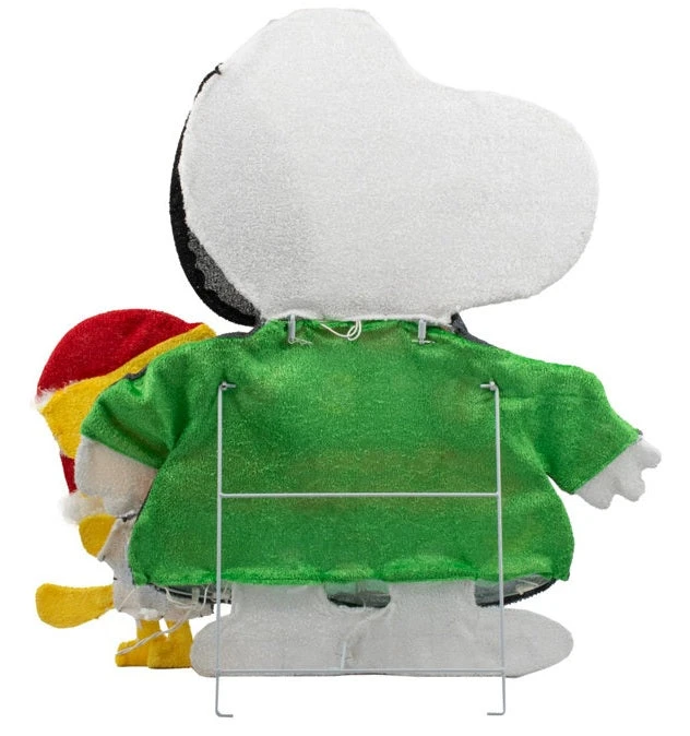 32" Peanuts® 2D Snoopy & Woodstock Wearing Ugly Sweaters LED Outdoor Yard Decoration 3 32" Peanuts® 2D Snoopy & Woodstock Wearing Ugly Sweaters LED Outdoor Yard Decoration - Image 3