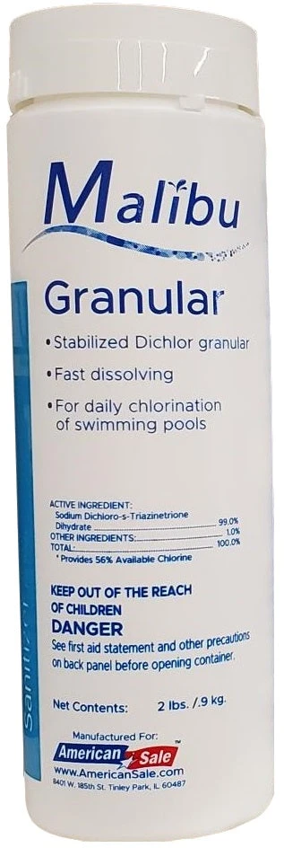 Malibu Dichlor Granular Sanitizer For Pools 1 Malibu Dichlor Granular Sanitizer For Pools