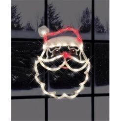 17" Lighted Santa Face Christmas Silhouette Window Decoration 8 17" Lighted Santa Face Christmas Silhouette Window Decoration -Courtyard Home Furnishings Store 996518 2