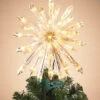 13.5" Warm White LED Starburst Christmas Tree Topper