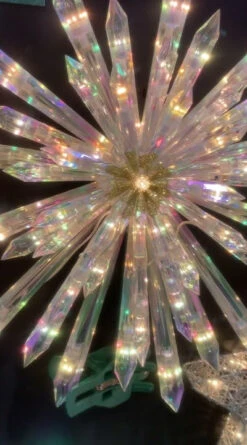 13.5" Warm White LED Starburst Christmas Tree Topper -Courtyard Home Furnishings Store 996881 6