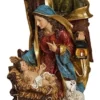 11" Nativity Manger Scene Resin Decorative Accent