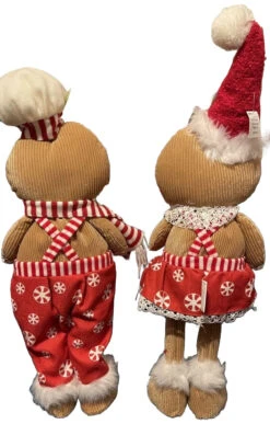 20" Christmas Plush Gingerbread Figurine Decoration -Courtyard Home Furnishings Store 996988 3