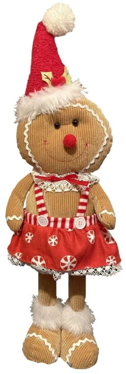 20" Christmas Plush Gingerbread Figurine Decoration -Courtyard Home Furnishings Store 996988 5