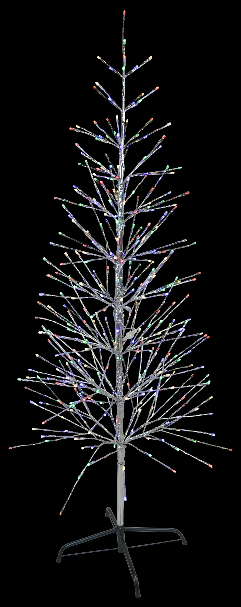 5.5' Color-Changing LED Silver-Wrapped Birch Tree (Warm White To Multi) 2 5.5' Color-Changing LED Silver-Wrapped Birch Tree (Warm White To Multi) - Image 2