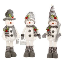 28" Standing Snowman With Scarf & Hat Winter Decoration