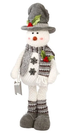 28" Standing Snowman With Scarf & Hat Winter Decoration 5 28" Standing Snowman With Scarf & Hat Winter Decoration - Image 5