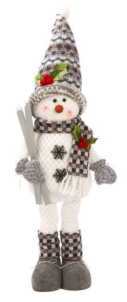 28" Standing Snowman With Scarf & Hat Winter Decoration 7 28" Standing Snowman With Scarf & Hat Winter Decoration - Image 7