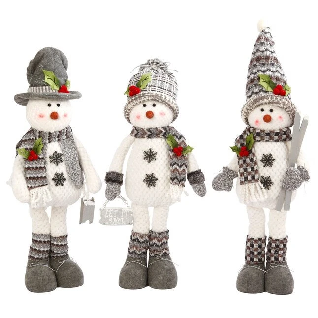 28" Standing Snowman With Scarf & Hat Winter Decoration 1 28" Standing Snowman With Scarf & Hat Winter Decoration