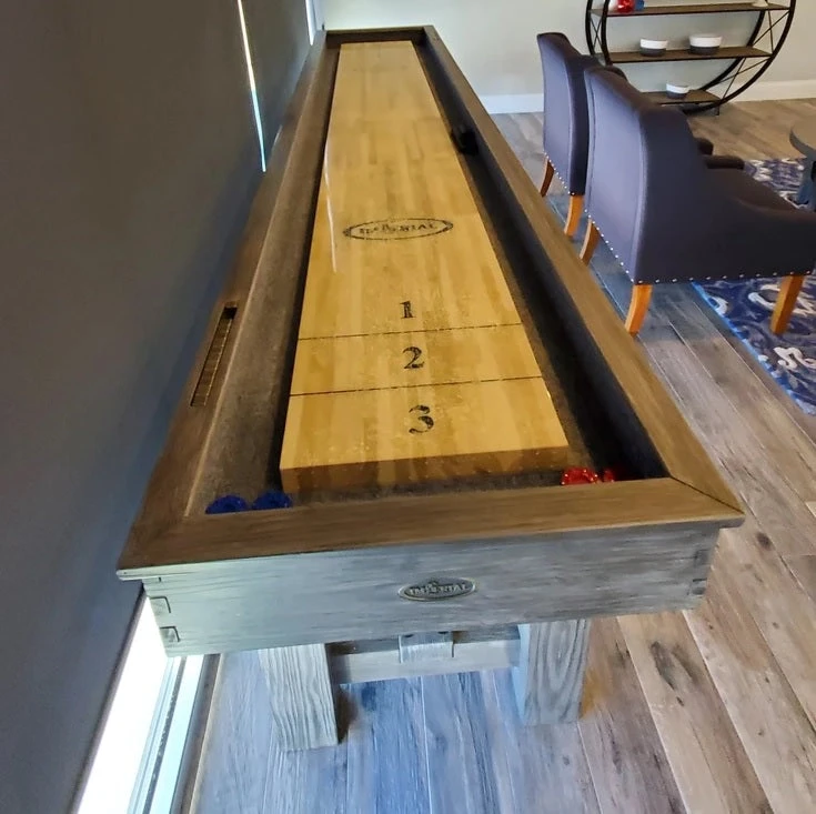 Imperial 12' Reno Silver Mist Shuffleboard Table 5 Imperial 12' Reno Silver Mist Shuffleboard Table - Image 5