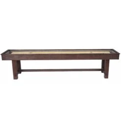 Imperial 12' Reno Weathered Dark Chestnut Shuffleboard Table -Courtyard Home Furnishings Store 997252 2