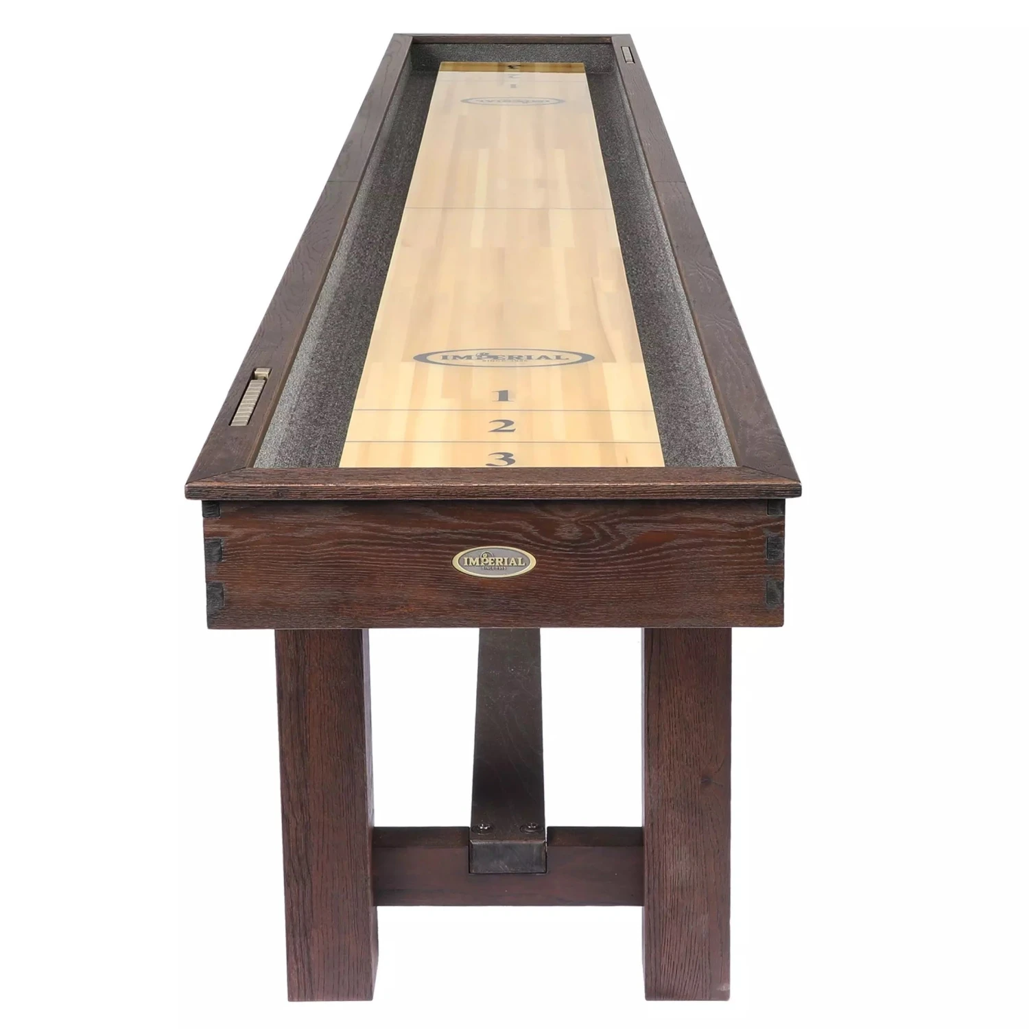 Imperial 12' Reno Weathered Dark Chestnut Shuffleboard Table