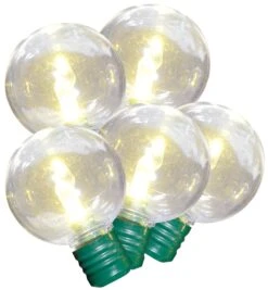 Set Of 25 LED G40 Super Bright Lights -Courtyard Home Furnishings Store 997327