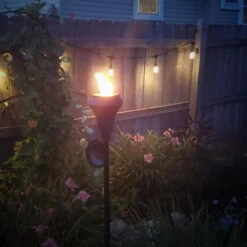 65" Black Metal Large Flame Island King TIKI® Torch -Courtyard Home Furnishings Store 997340 3