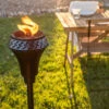 65" Black Metal Large Flame Island King TIKI® Torch
