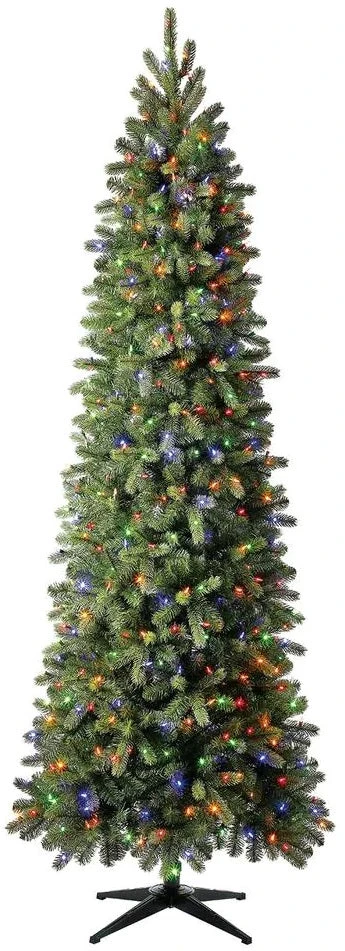 Northern Maine Spruce Instant Lite Pole Pre-Lit Narrow Artificial Christmas Trees 2 Northern Maine Spruce Instant Lite Pole Pre-Lit Narrow Artificial Christmas Trees - Image 2