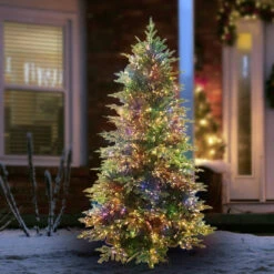7.5' Deluxe Kensington Fir Pre-Lit Artificial Christmas Tree -Courtyard Home Furnishings Store 997431 3