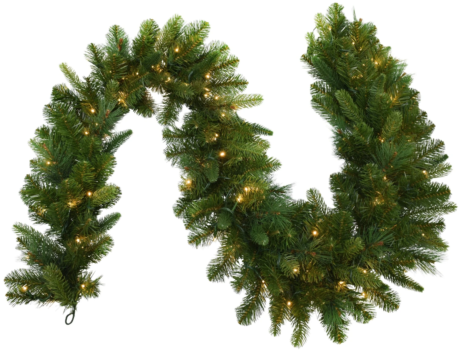 6' Bristol Spruce Decorative Pre-Lit Garland 2 6' Bristol Spruce Decorative Pre-Lit Garland - Image 2