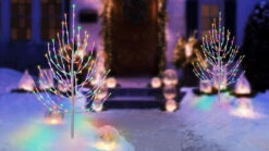 3' Twig Tree Decoration With Twinkling 5MM LED Lights -Courtyard Home Furnishings Store 997471