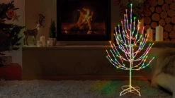 3' Twig Tree Decoration With Twinkling 5MM LED Lights -Courtyard Home Furnishings Store 997471 3