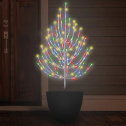 3' Twig Tree Decoration With Twinkling 5MM LED Lights -Courtyard Home Furnishings Store 997471 4