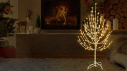 3' Twig Tree Decoration With Twinkling 5MM LED Lights -Courtyard Home Furnishings Store 997472 3