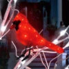 6" LED Cardinal Decoration With Clipped Feet