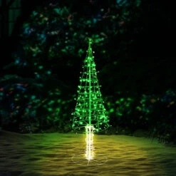 Green And Warm White Twinkling Starry LED Alpine Tree Decoration 9 Green And Warm White Twinkling Starry LED Alpine Tree Decoration -Courtyard Home Furnishings Store 997483 3