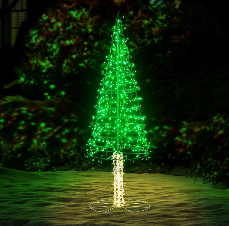 Green And Warm White Twinkling Starry LED Alpine Tree Decoration 5 Green And Warm White Twinkling Starry LED Alpine Tree Decoration - Image 5