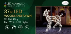 37" Twinkling Pure White C4 LED Woodland Fawn Lawn Sculpture -Courtyard Home Furnishings Store 997484 4508f017 969b 48f9 bfb7 d536cf118ec0 scaled
