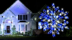 35" Twinkling LED Snowflake Silhouette Decoration -Courtyard Home Furnishings Store 997490 5