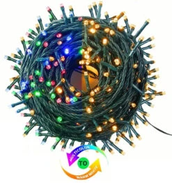 Set Of 200 Color-Changing 3MM Micro LED Lights (Warm White/Multi) (8-Function)