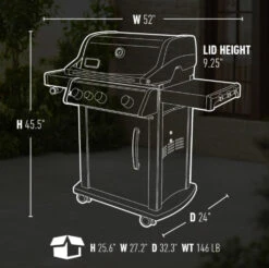Weber Spirit E-330 Propane Gas Grill -Courtyard Home Furnishings Store 997799 6