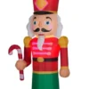 9' Lightshow Airblown® Sewn-in Micro LED Nutcracker Inflatable