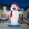 12' Bumble With Santa Hat Inflatable Outdoor Decoration By Gemmy®