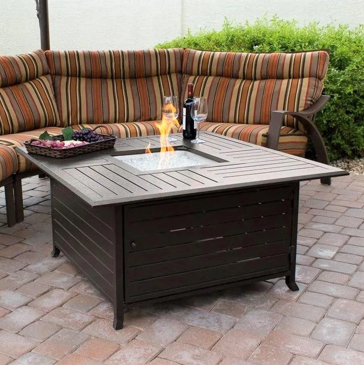 45" Aluminum Square Fire Pit Table 1 45" Aluminum Square Fire Pit Table