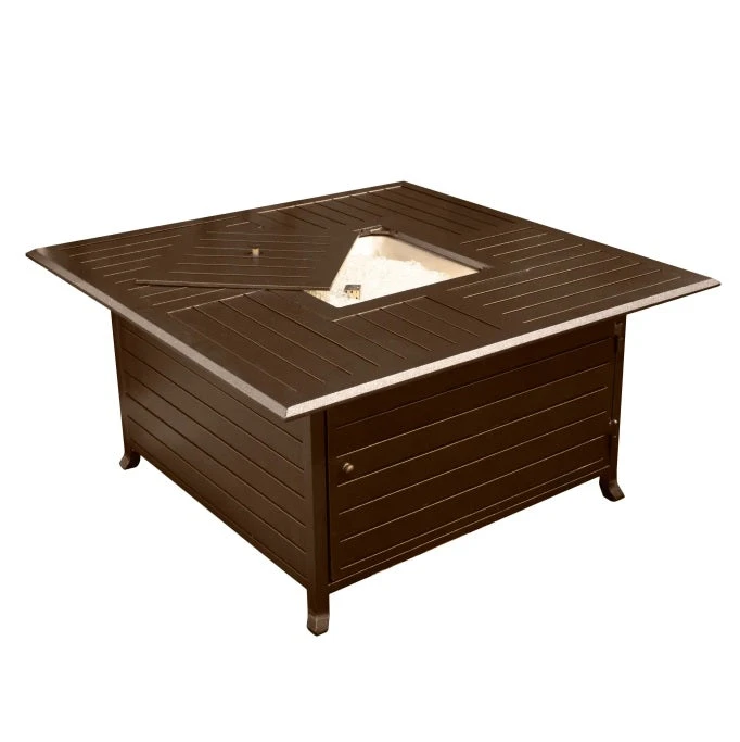 45" Aluminum Square Fire Pit Table 3 45" Aluminum Square Fire Pit Table - Image 3