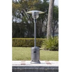 Stainless Steel Standing Propane Patio Heater 5 Stainless Steel Standing Propane Patio Heater -Courtyard Home Furnishings Store 998068