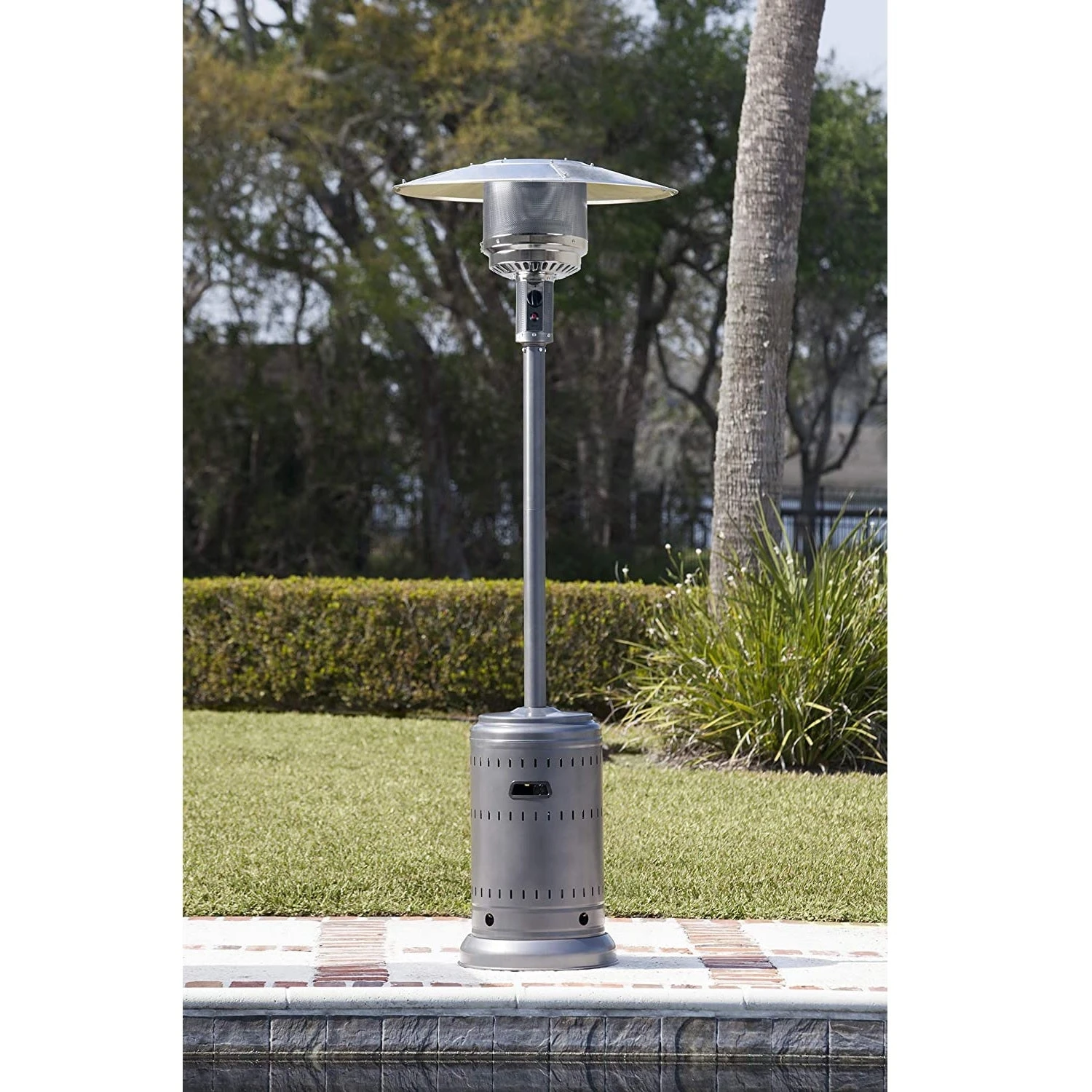 Stainless Steel Standing Propane Patio Heater 3 Stainless Steel Standing Propane Patio Heater - Image 3