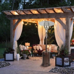 Bronze Standing Propane Patio Heater -Courtyard Home Furnishings Store 998069 5