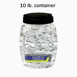 1/2" Glacier Ice Fire Pit / Fireplace Beads 12 1/2" Glacier Ice Fire Pit / Fireplace Beads -Courtyard Home Furnishings Store 998157 4