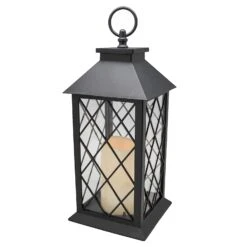 Flickering LED Candle Lanterns -Courtyard Home Furnishings Store 998172
