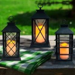 Flickering LED Candle Lanterns