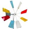 Multi-Colored Metal Windmill Spinner Stake Yard Decoration