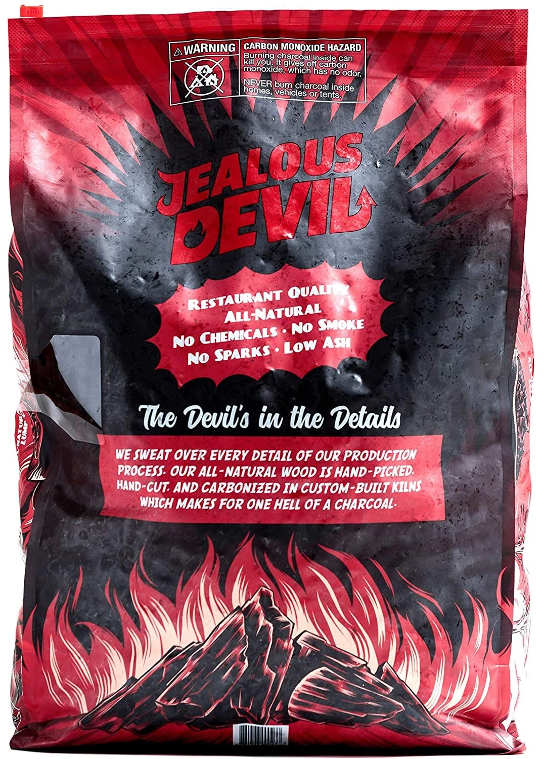 Jealous Devil 100% Natural Hardwood Lump Charcoal Quebracho Blanco 20 Lbs. 2 Jealous Devil 100% Natural Hardwood Lump Charcoal Quebracho Blanco 20 Lbs. - Image 2